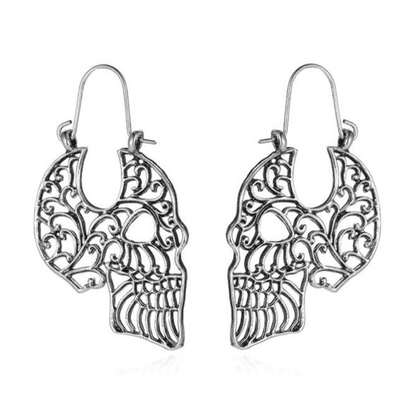 Skull Halloween Earrings - Picture 1 of 1
